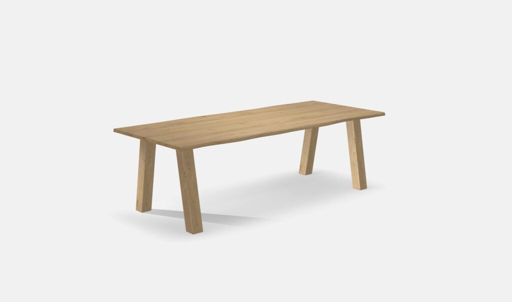 Eettafel Boomstam Eiken A zonder ligger 240cm4