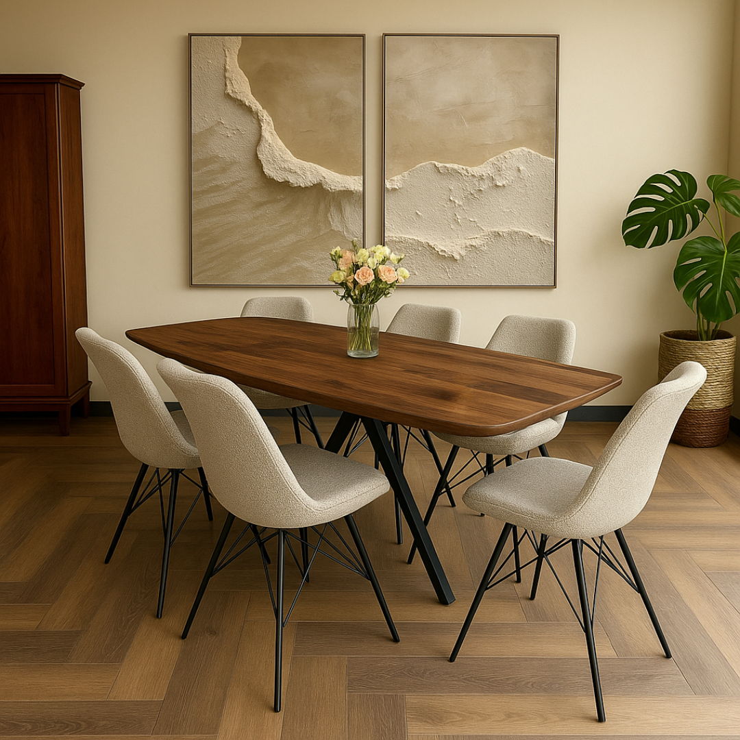 Half ovale eettafel