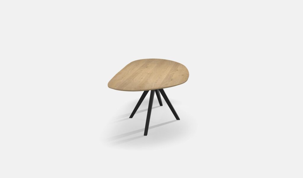 Eettafel Kiezel Eiken Matrix Taps 240cm2