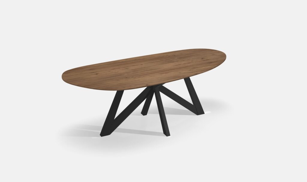 Eettafel Kiezel Noten Matrix Punt 220cm4