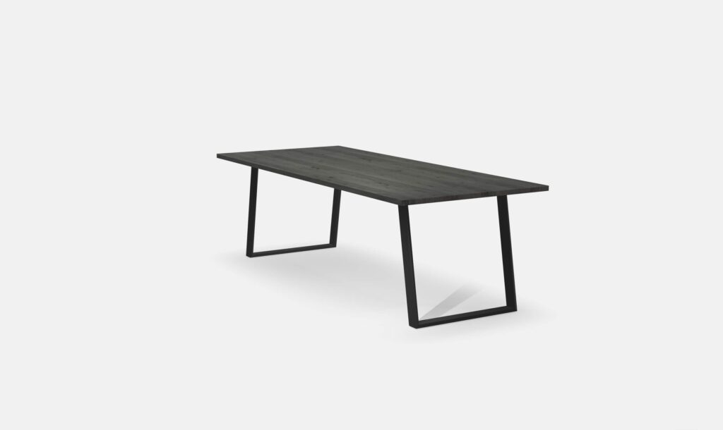 Eettafel Rechthoekig Eiken U poten schuin 240cm3