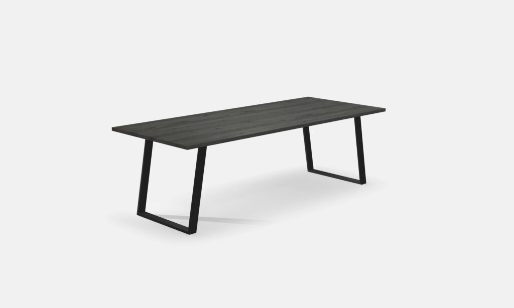 Eettafel Rechthoekig Eiken U poten schuin 240cm4