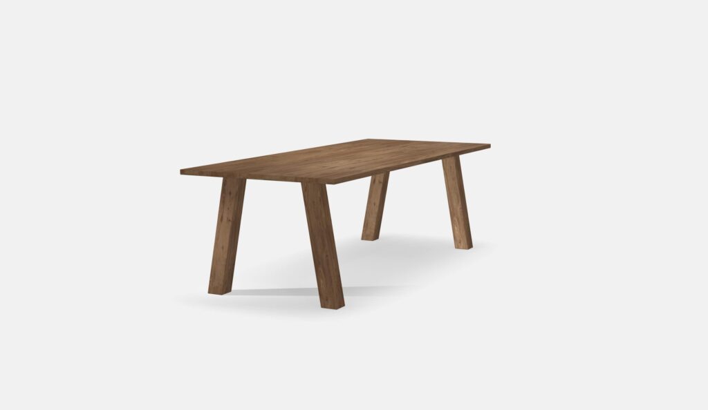 Eettafel Rechthoekig Noten A zonder ligger 240cm4