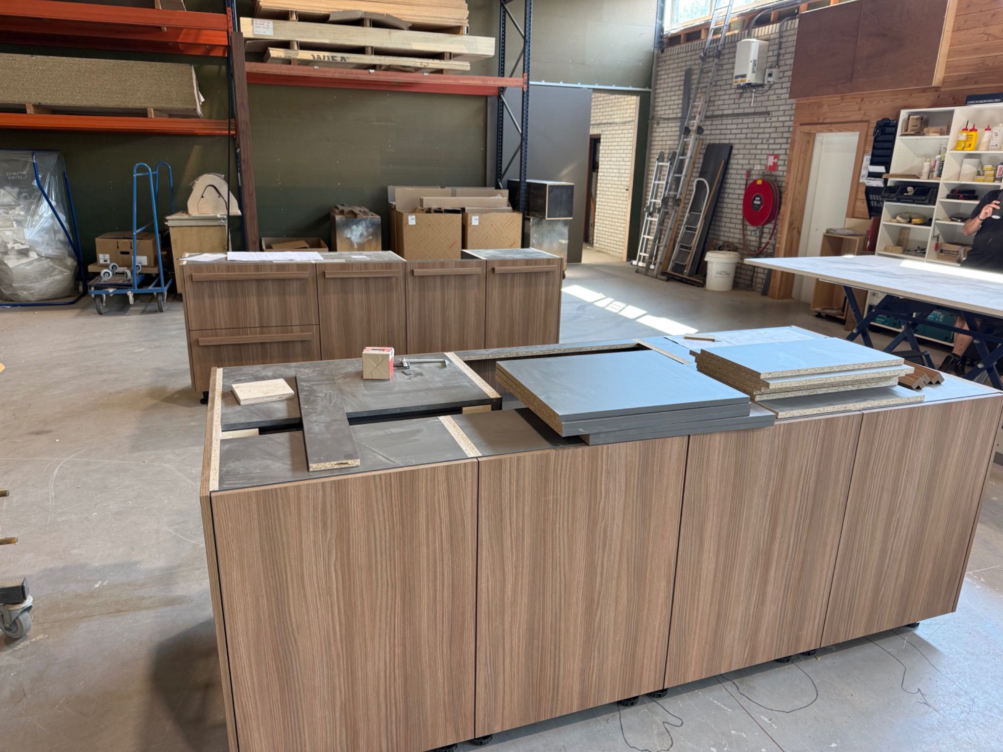Keuken in aanbouw