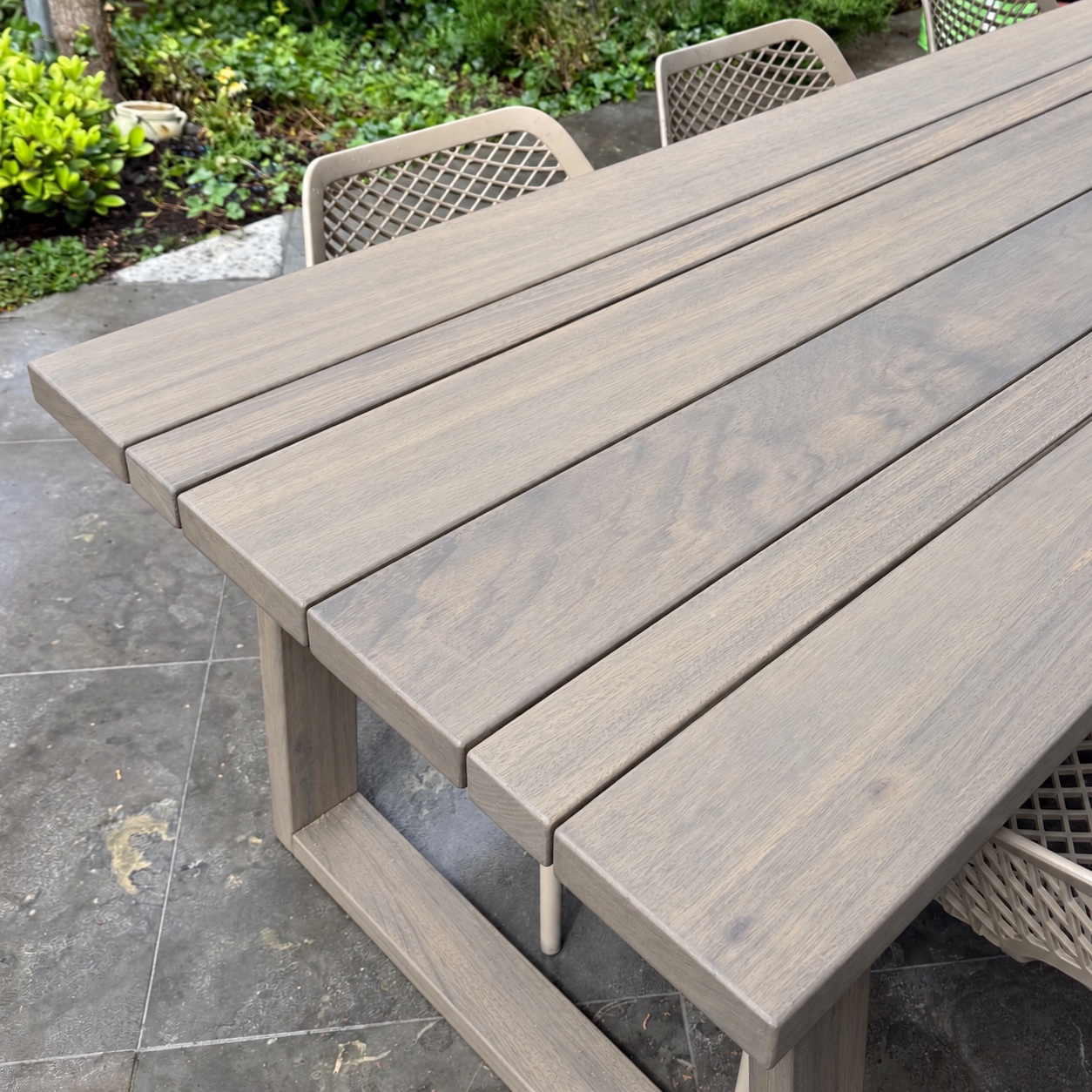 Tuintafel Iroko Rubio Sutton Grey
