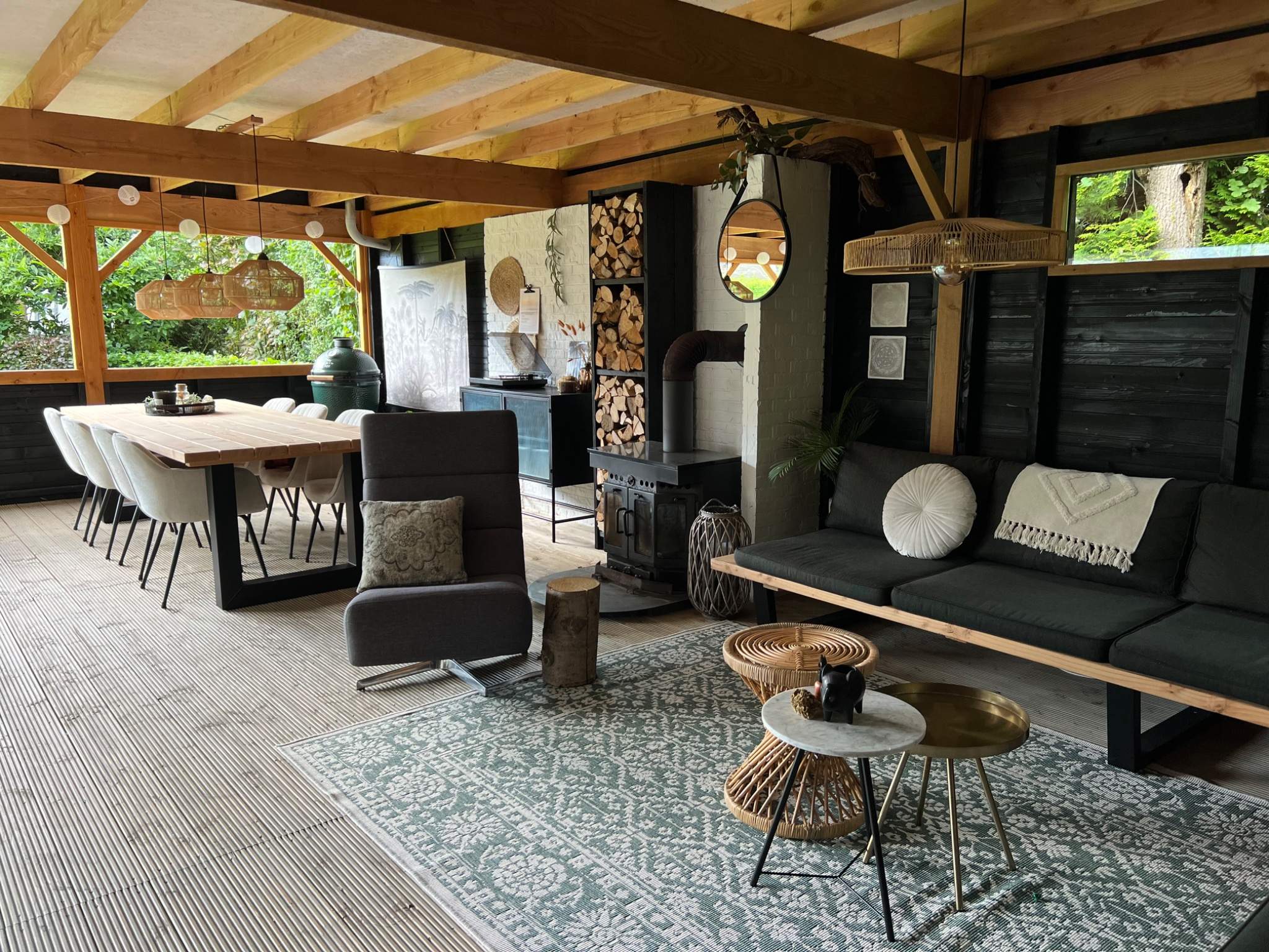 Overkapping inspiratie tuintonwerp tuinmeubelen63