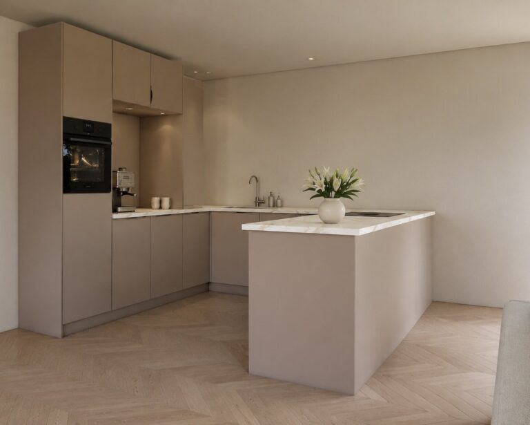 Keuken in een u vorm modern