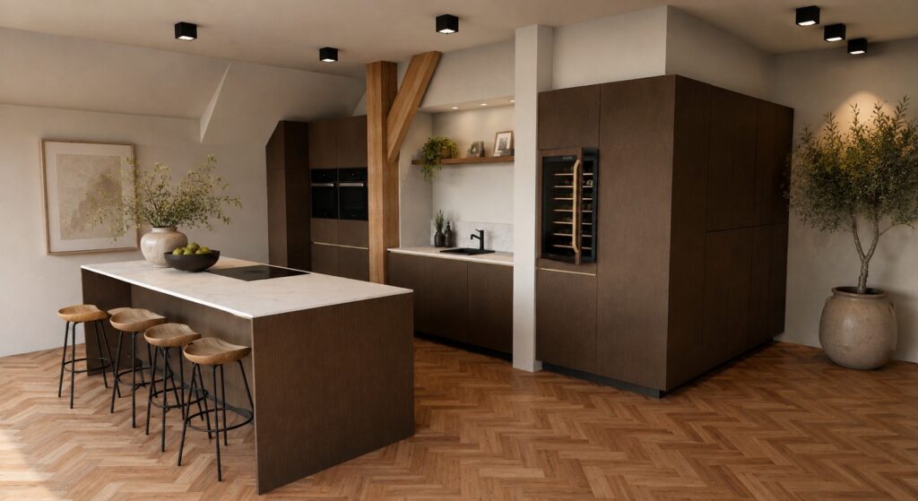 Luxe keuken met kookeiland