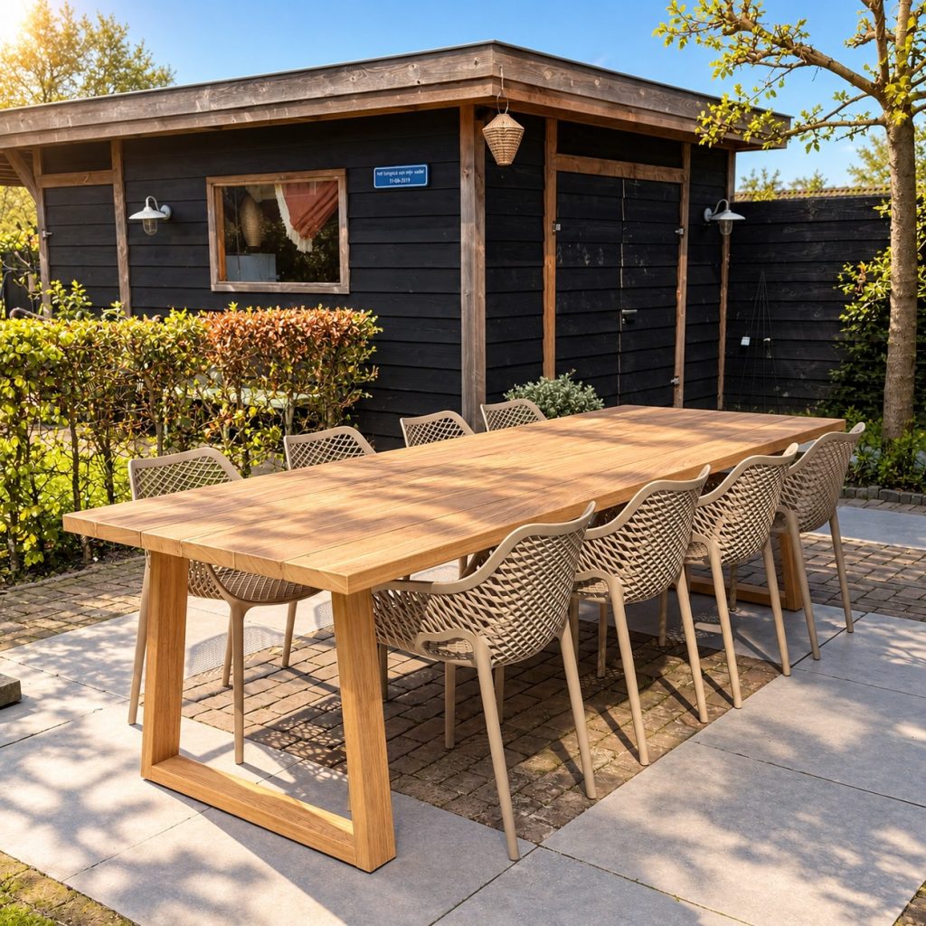 Tuinset 8 Personen | Iroko Rechthoekig