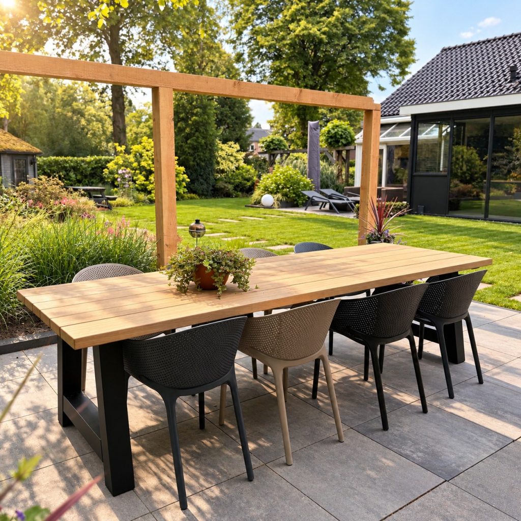 Tuinset 8 Personen | Iroko Rechthoekig - foto 5