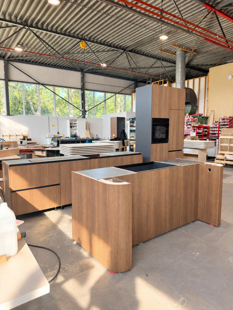 Keuken in werkplaats opbouw en controle